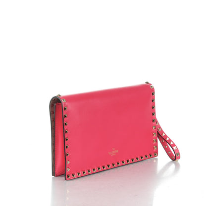Valentino Garavani Nappa Rockstud Wristlet Clutch Deep Fuxia 3 of 7