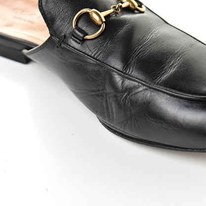 Gucci Calfskin Womens Princetown Slippers 37.5 Black 16 of 17