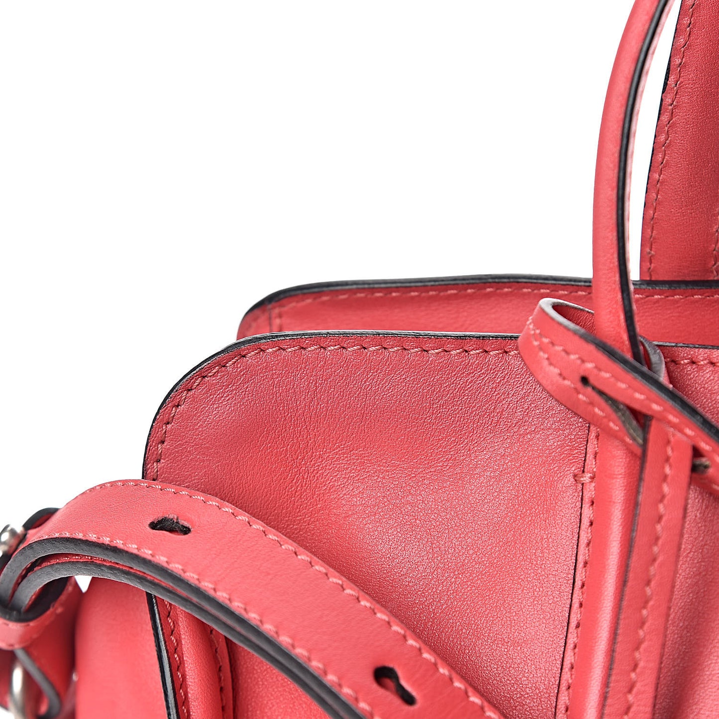 Calfskin Small Skull Padlock Zip Around Tote Pink