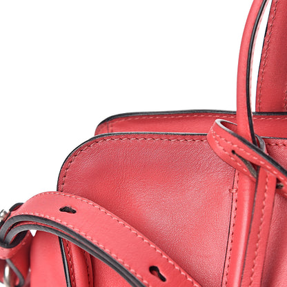 Alexander McQueen Calfskin Small Skull Padlock Zip Around Tote Pink 25 of 28