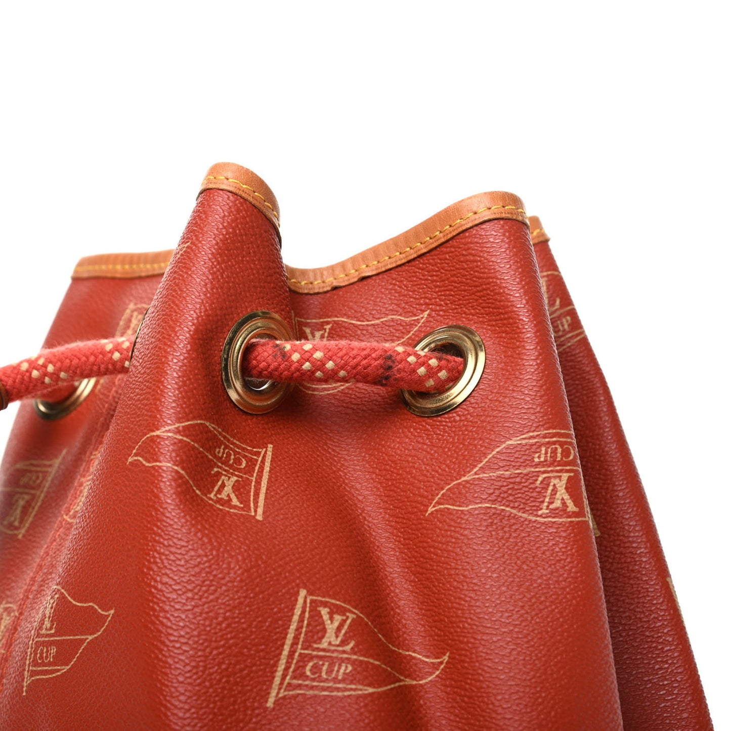 Canvas Americas Cup 1995 Saint Tropez Drawstring Bag Red