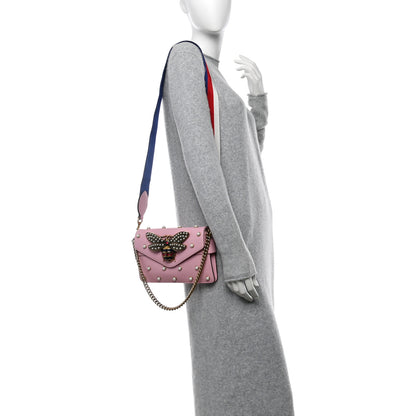 Gucci Nappa Pearl Studded Mini Queen Margaret Broadway Shoulder Bag Sugar Pink 2 of 14