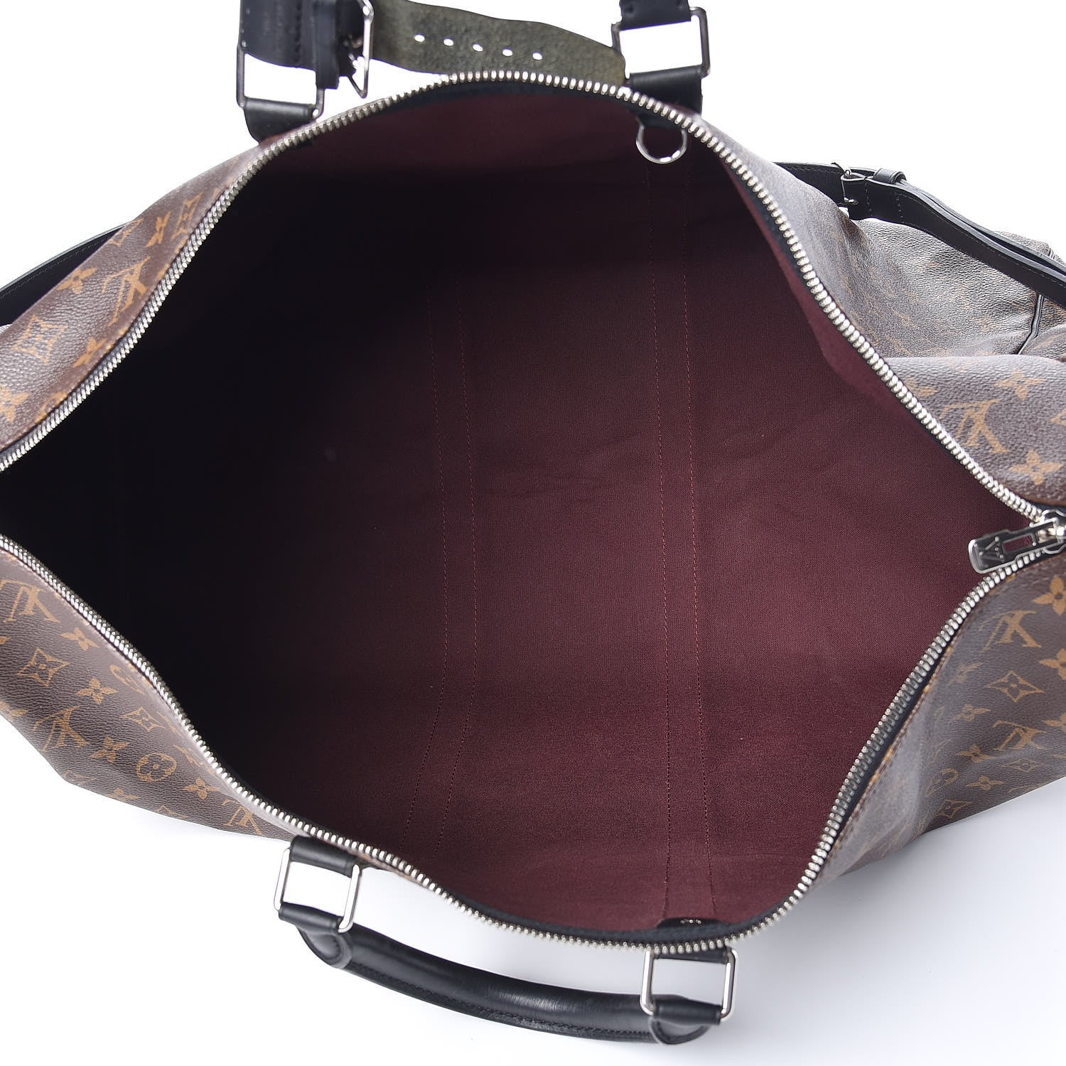 Louis Vuitton Monogram Macassar Keepall Bandouliere 55 5 of 9