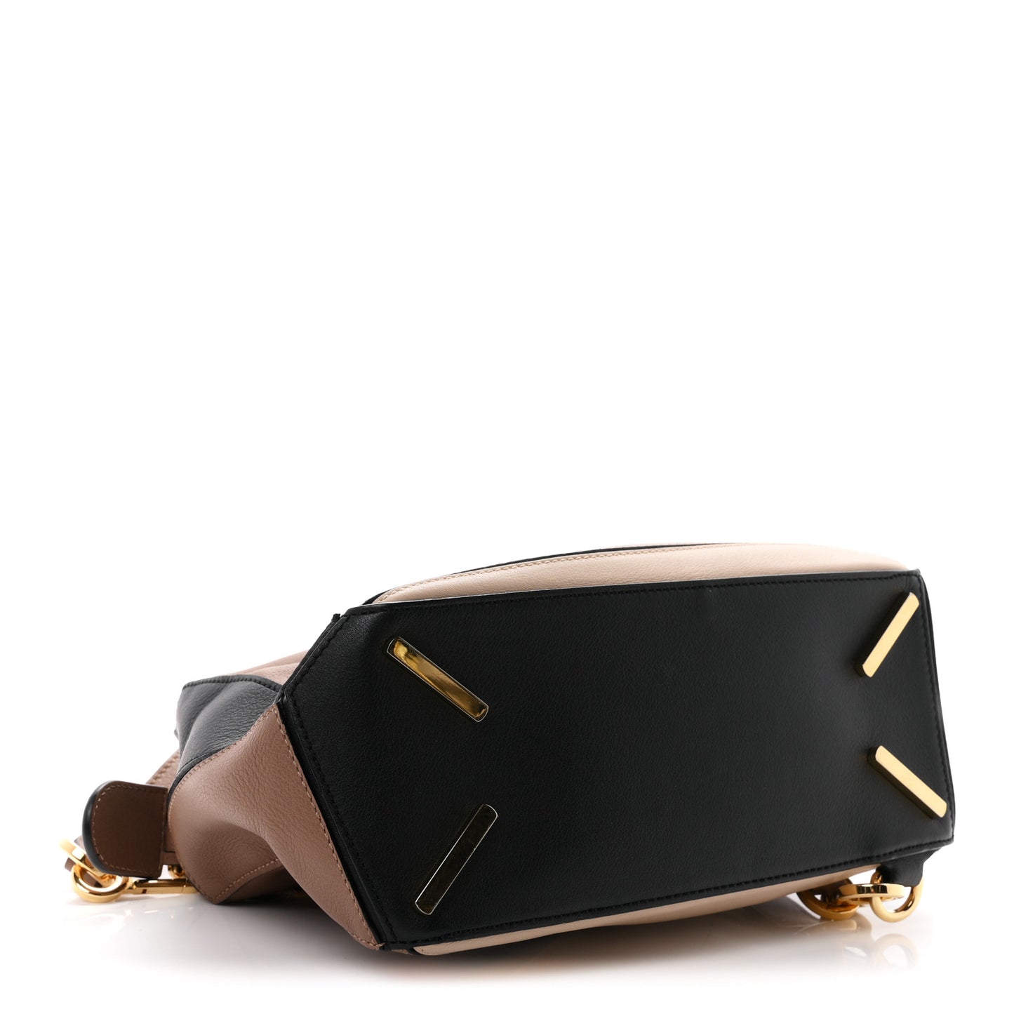Calfskin Small Puzzle Bag Sand Hazelnut Ash