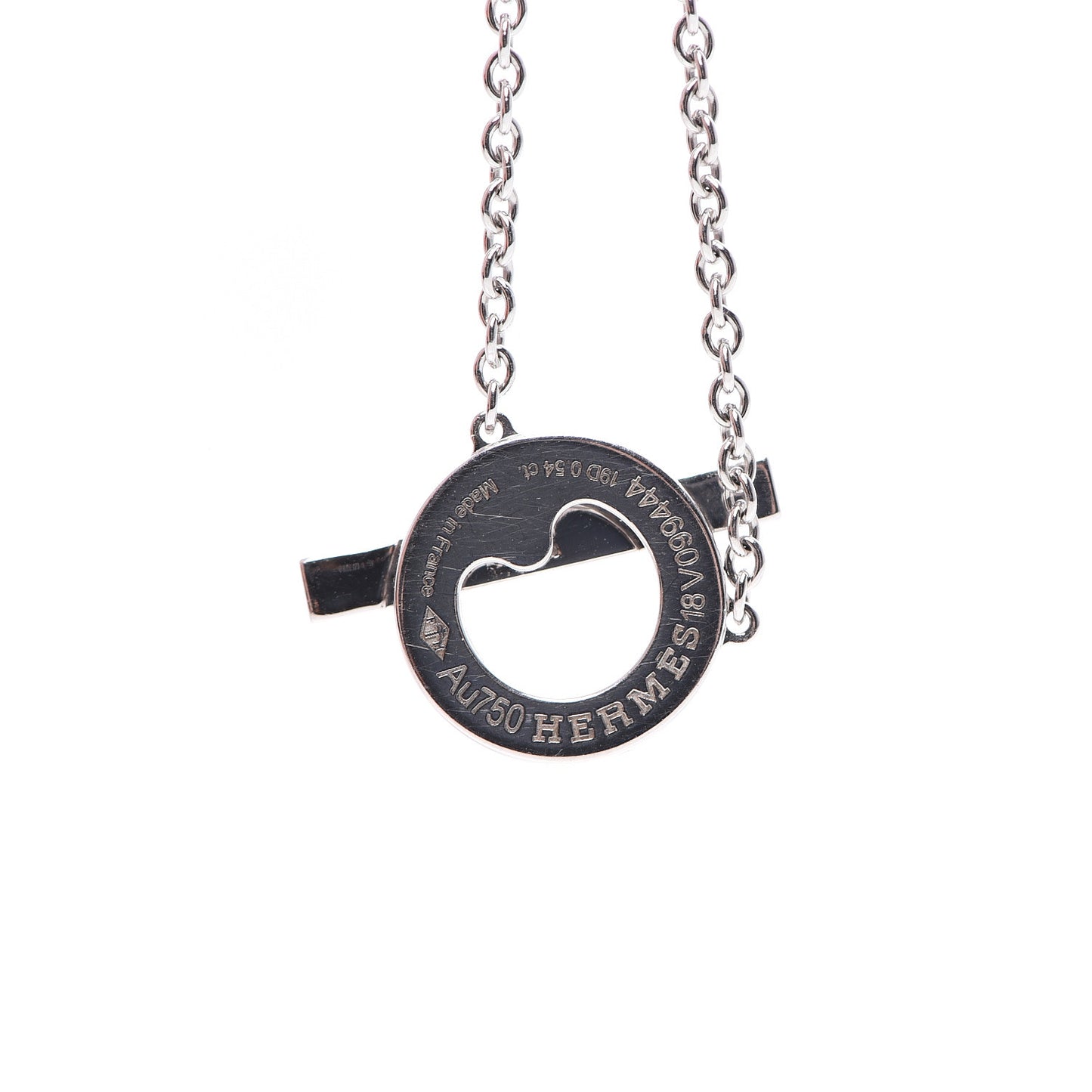 18K White Gold Diamond Finesse Pendant Necklace