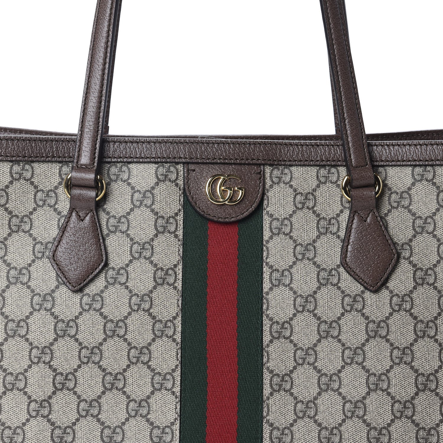 Gucci GG Supreme Monogram Medium Ophidia Shopping Tote Brown 9 of 9