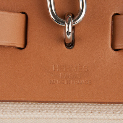 Hermes Toile Vache Hunter Herbag Zip 39 MM White Soufre 6 of 8