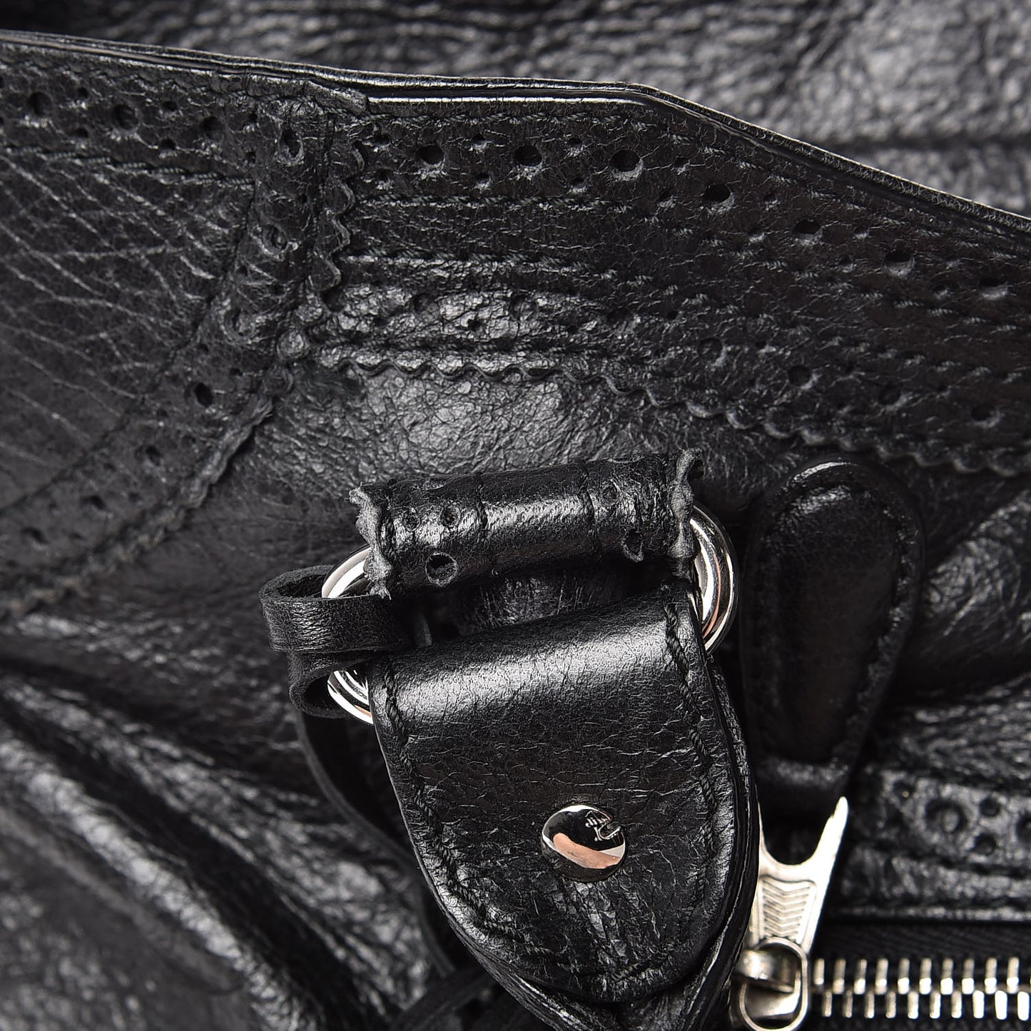 Agneau Giant Brogues Hardware Velo Black