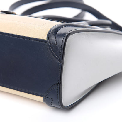 Celine Drummed Calfskin Nano Tri-Color Luggage Firefly 8 of 18