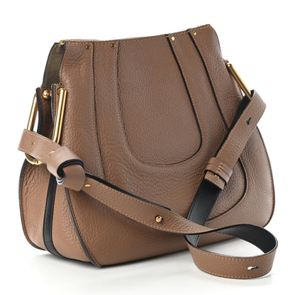 Chloe Grained Calfskin Small Hayley Hobo Nut 2 of 4
