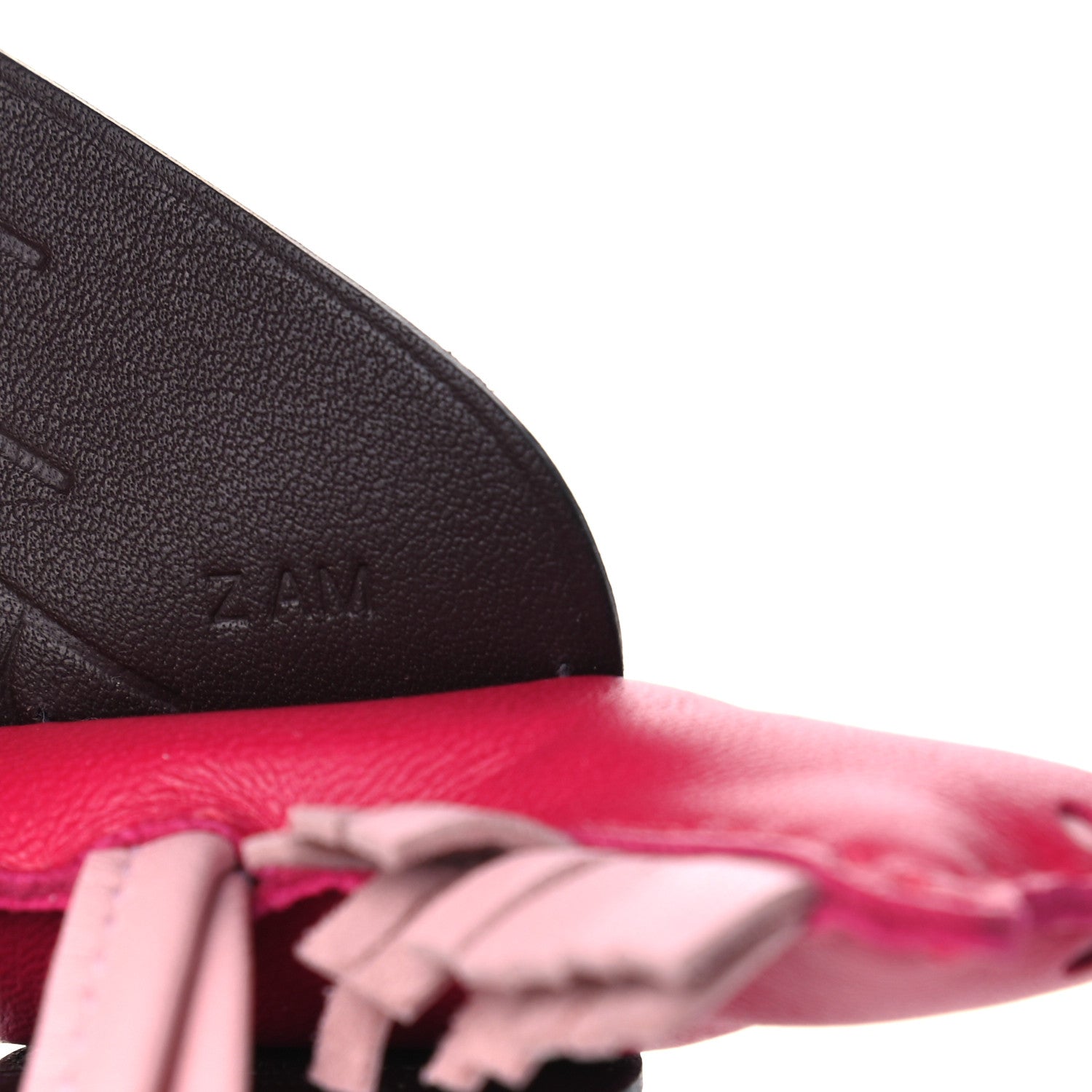 Hermes Milo Lambskin Grigri Rodeo Pegase Horse Bag Charm PM Framboise Rose Sakura Rouge Sellier 4 of 4