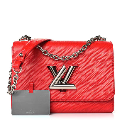Louis Vuitton Epi Twist Shoulder Bag MM Coquelicot 1 of 9