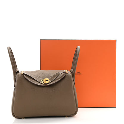 Hermes Taurillon Clemence Lindy 26 Etoupe 8 of 8