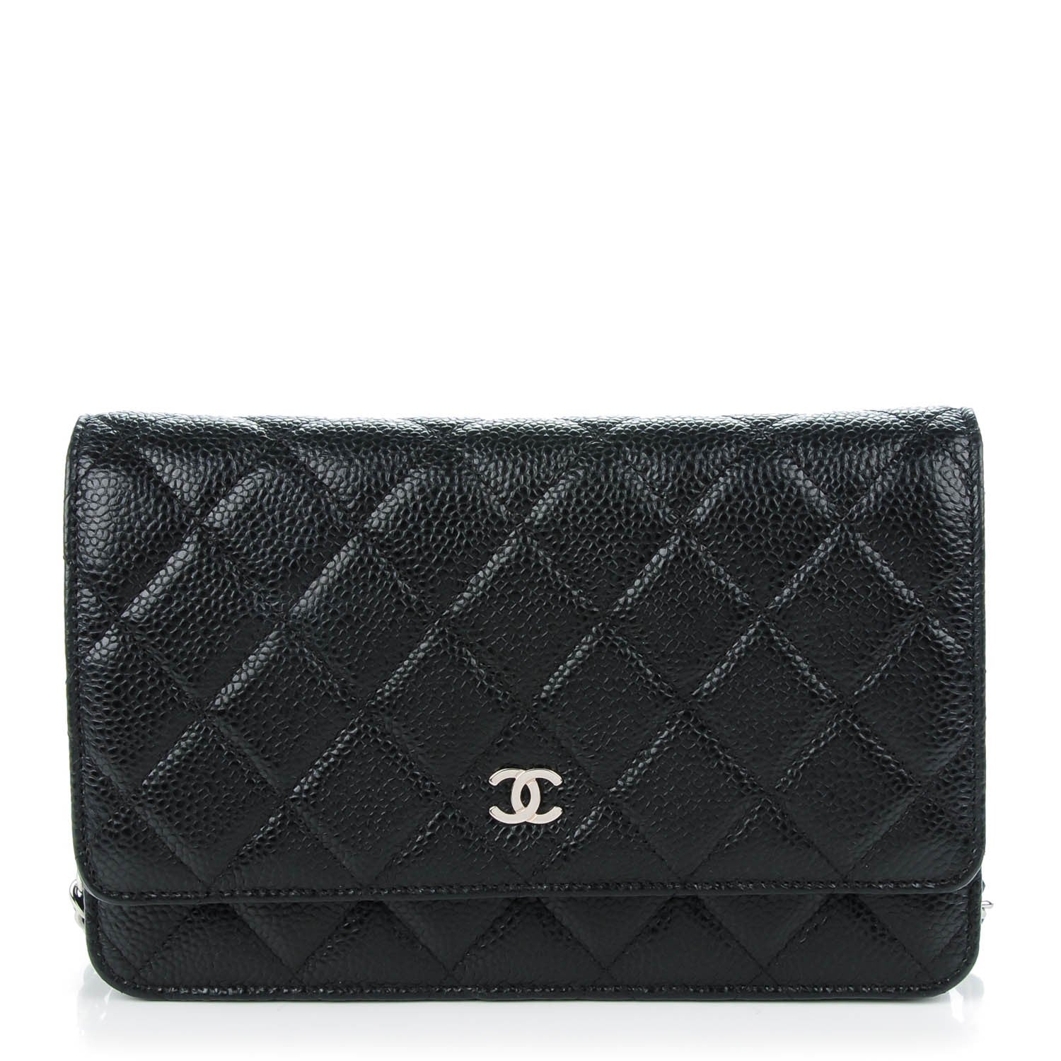 Chanel Caviar Quilted Wallet On Chain WOC Black 1 of 8