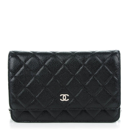 Chanel Caviar Quilted Wallet On Chain WOC Black 1 of 8