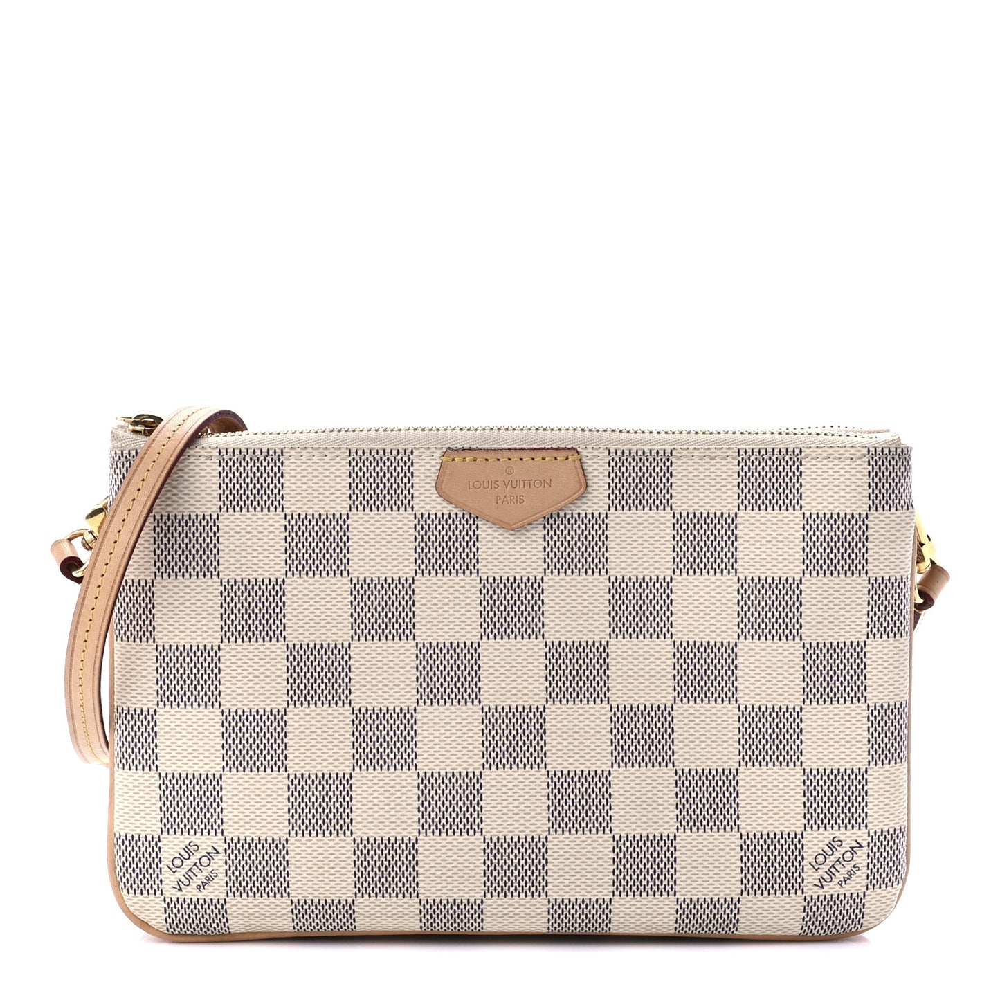 Damier Azur Double Zip Pochette