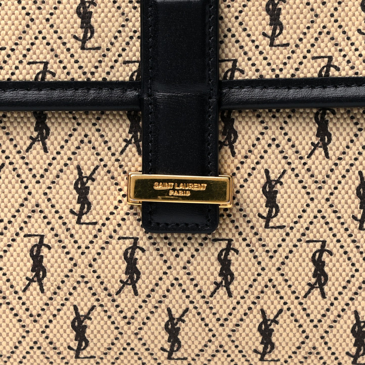 Canvas Small Le Monogramme Satchel Beige Black