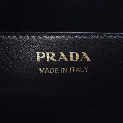 Prada Saffiano Soft Calfskin Bandoliera Bag Black 7 of 10