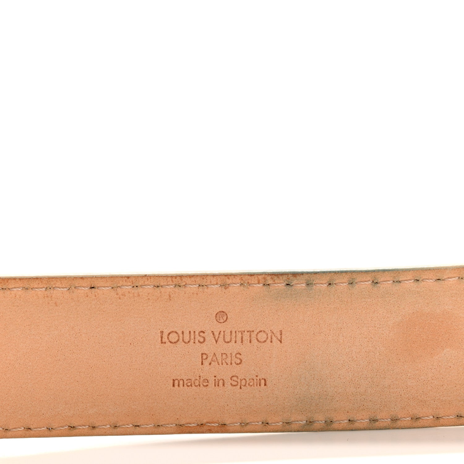 Louis Vuitton Damier Azur 30mm Tresor 95 38 Belt 5 of 10
