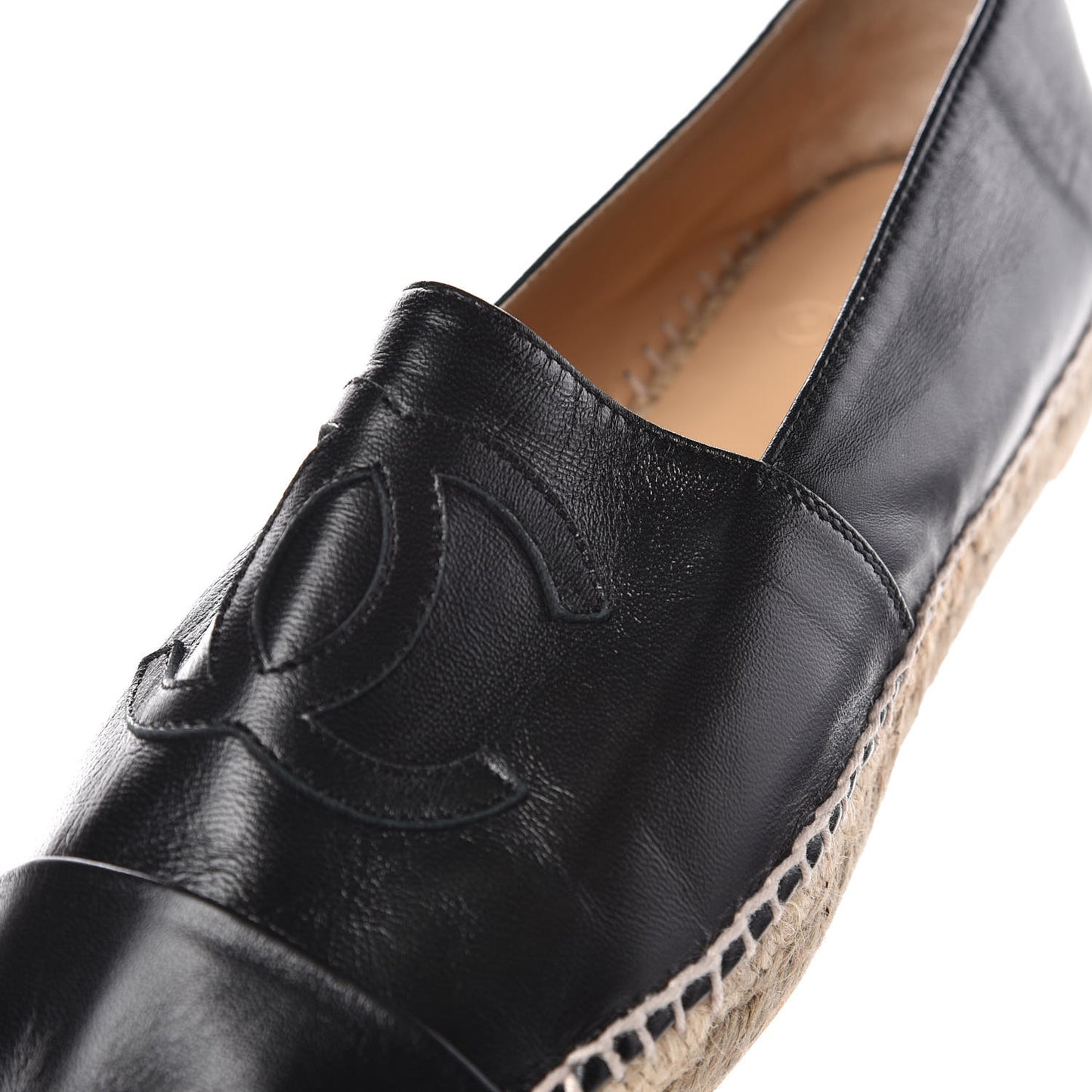 Lambskin CC Espadrilles 39 Black