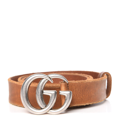 Gucci Cuoio Toscano Nickel Double Double G 30mm Belt 85 34 Cuir 1 of 8