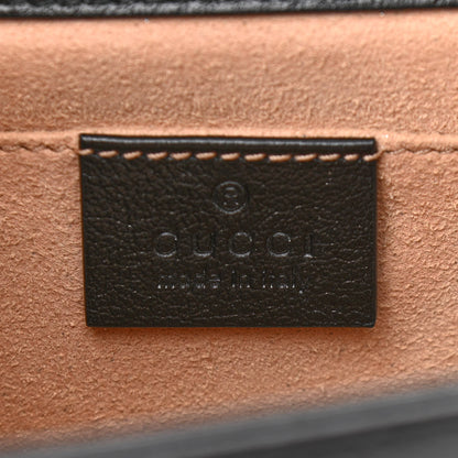 Gucci Textured Calfskin Web Small Rajah Slim Flap Shoulder Bag Black 6 of 10