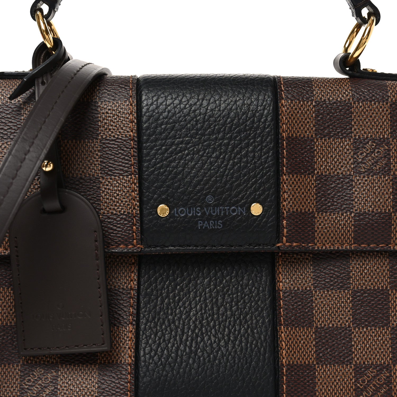 Louis Vuitton Damier Ebene Bond Street BB Black Black 7 of 9