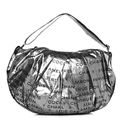 Chanel Metallic Coated Canvas Unlimited Ligne Shoulder Bag Silver 1 of 13