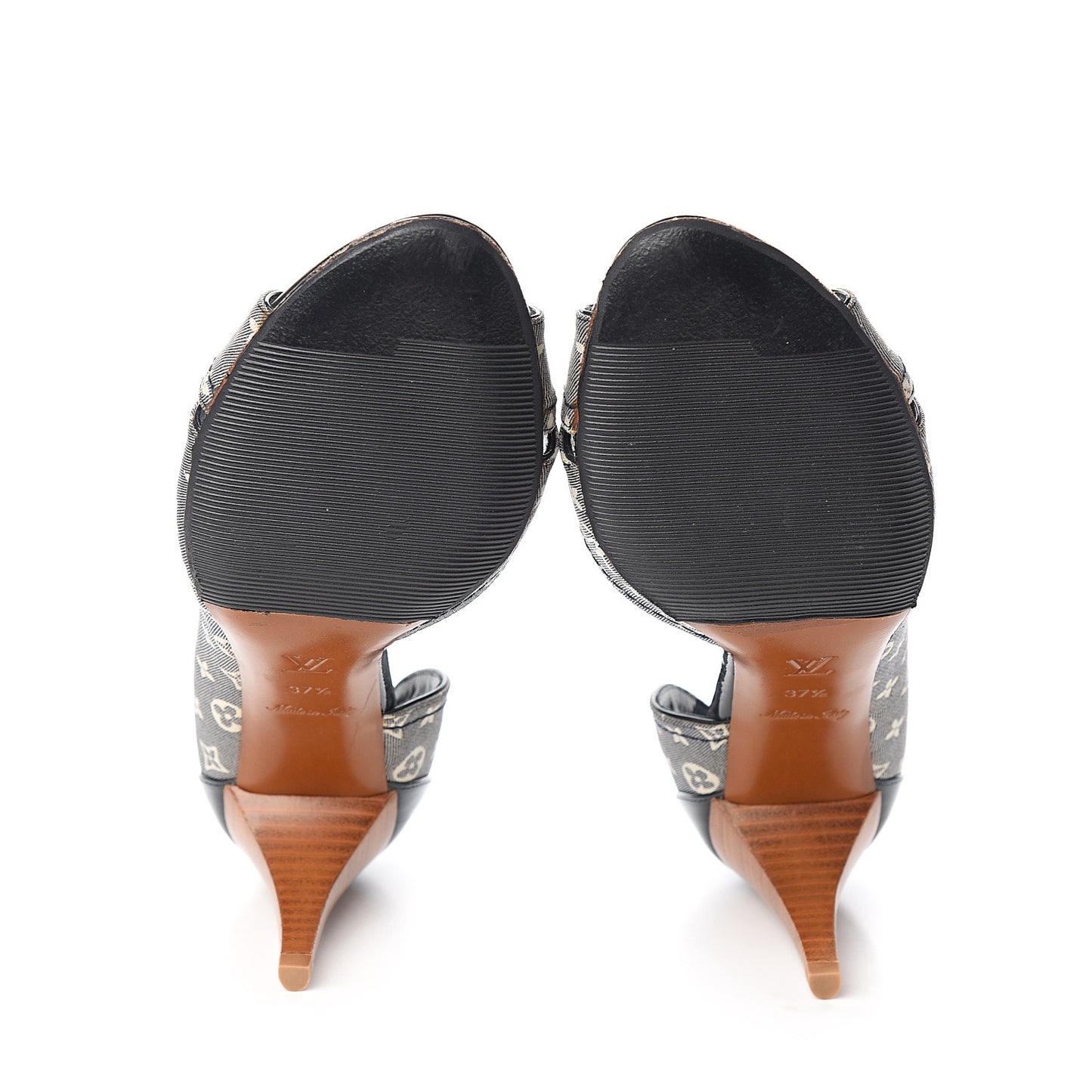 Monogram Idylle Romance Open Toe Pumps 37.5 Encre