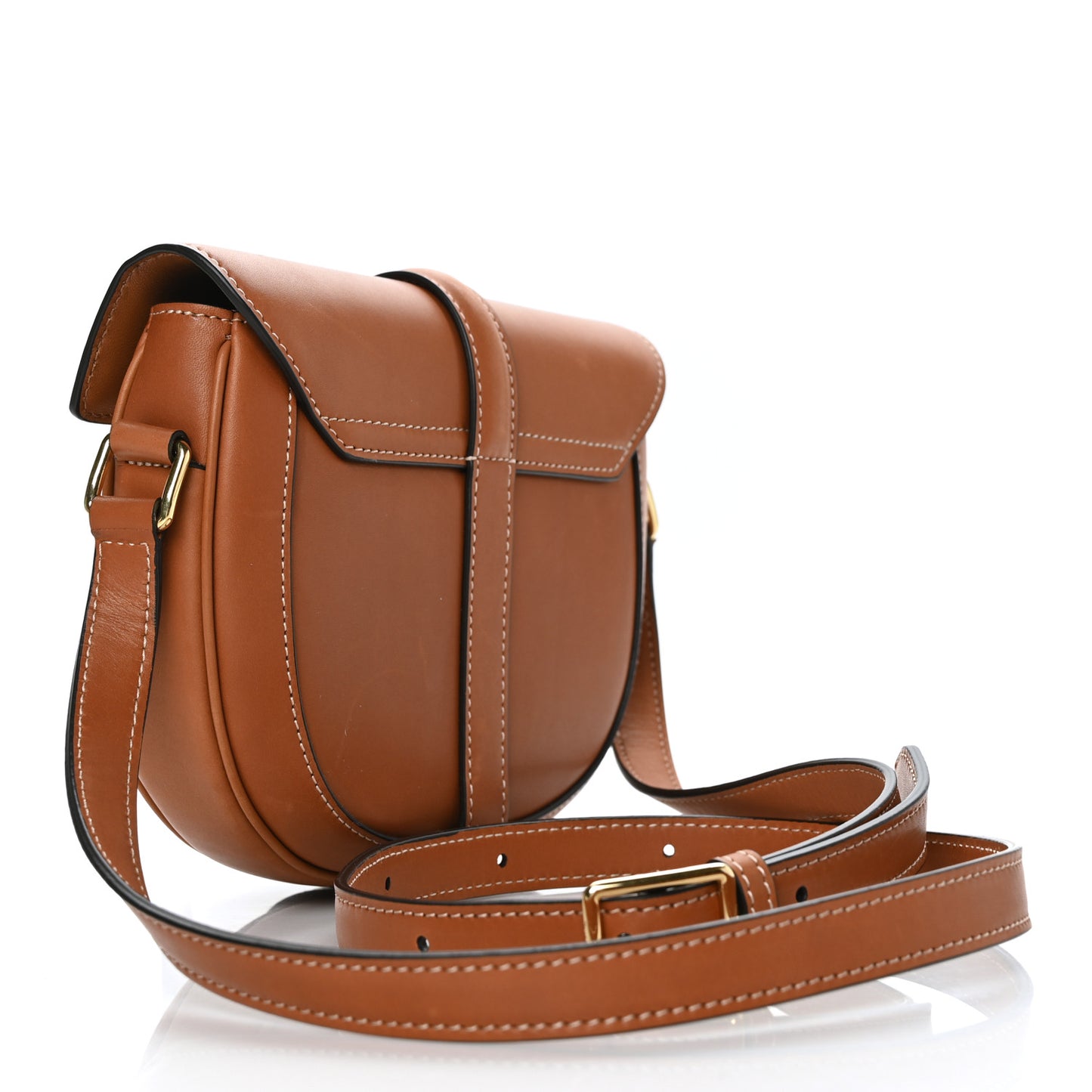 Natural Calfskin Besace Small 16 Tan