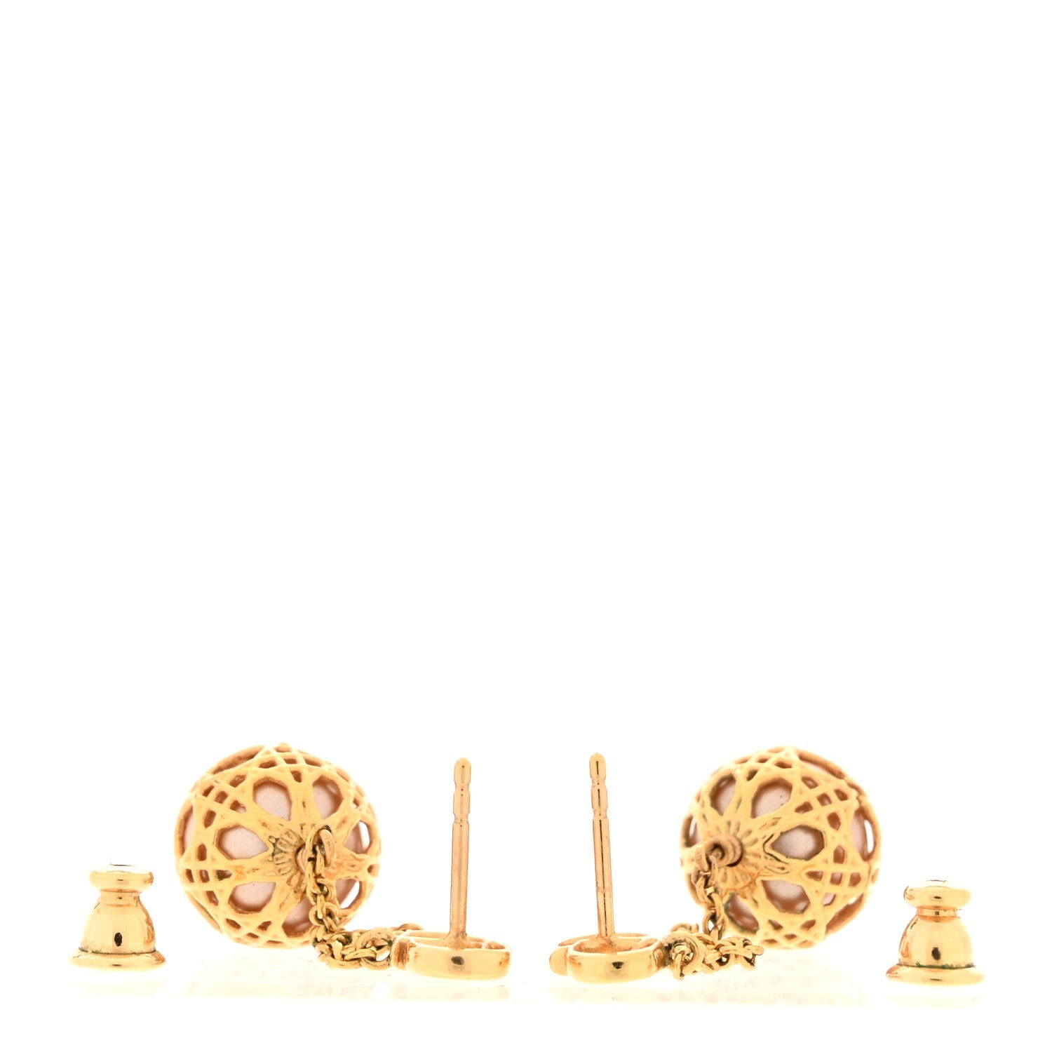 Christian Dior Pearl Secret Cannage Mise En Dior Tribales Dangle Earrings Gold 3 of 3