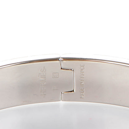 Hermes Enamel Narrow Clic Clac H Bracelet PM Rose Poudre 4 of 6