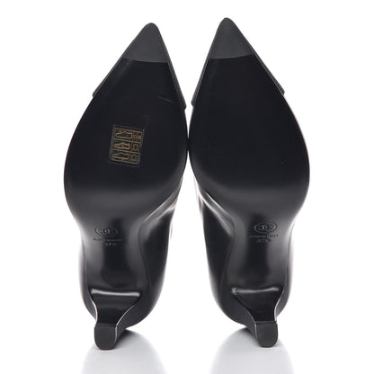 Chanel Lambskin Grosgrain Cap Toe Short Ankle Boots 37.5 Black 7 of 11
