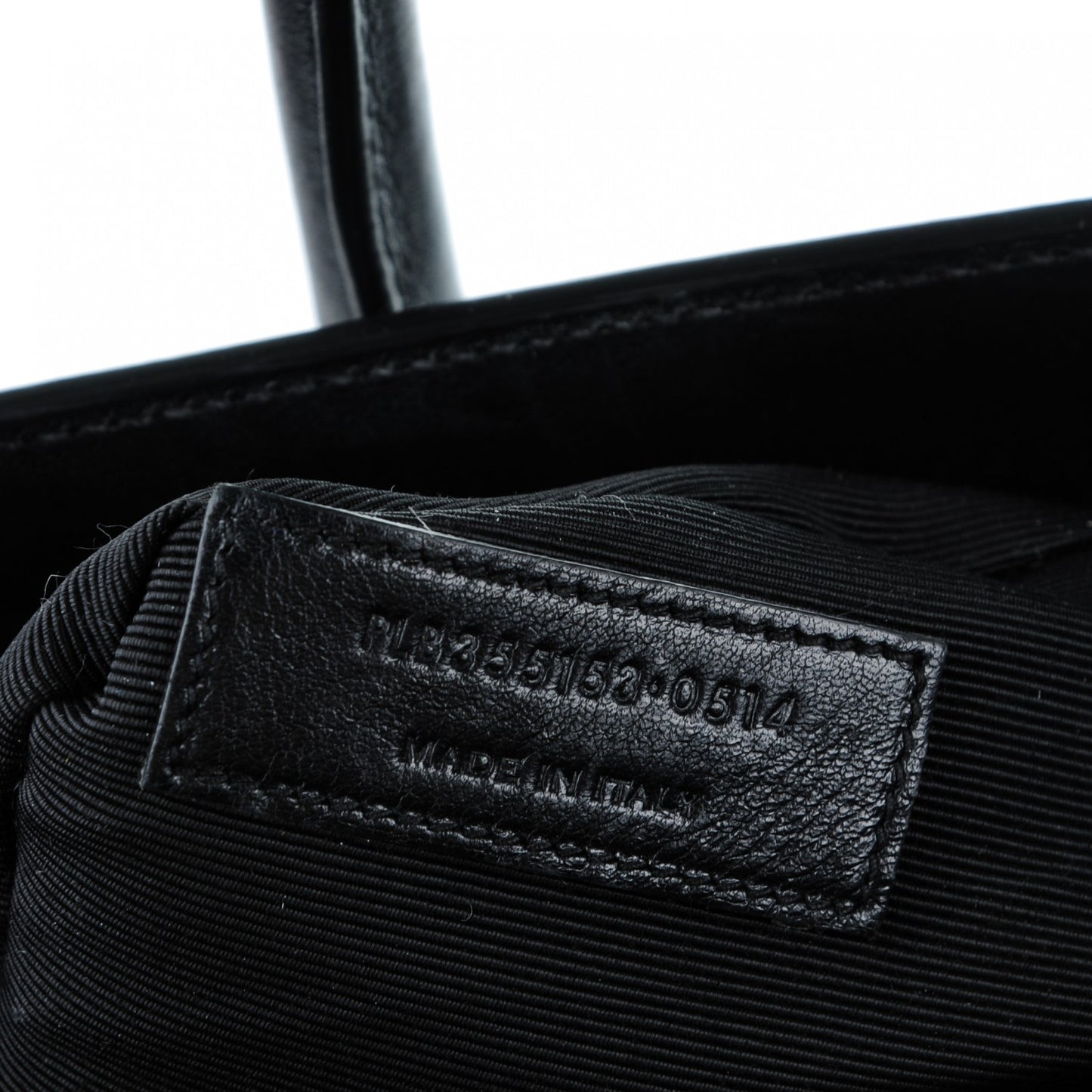 Calfskin Small Sac De Jour Black