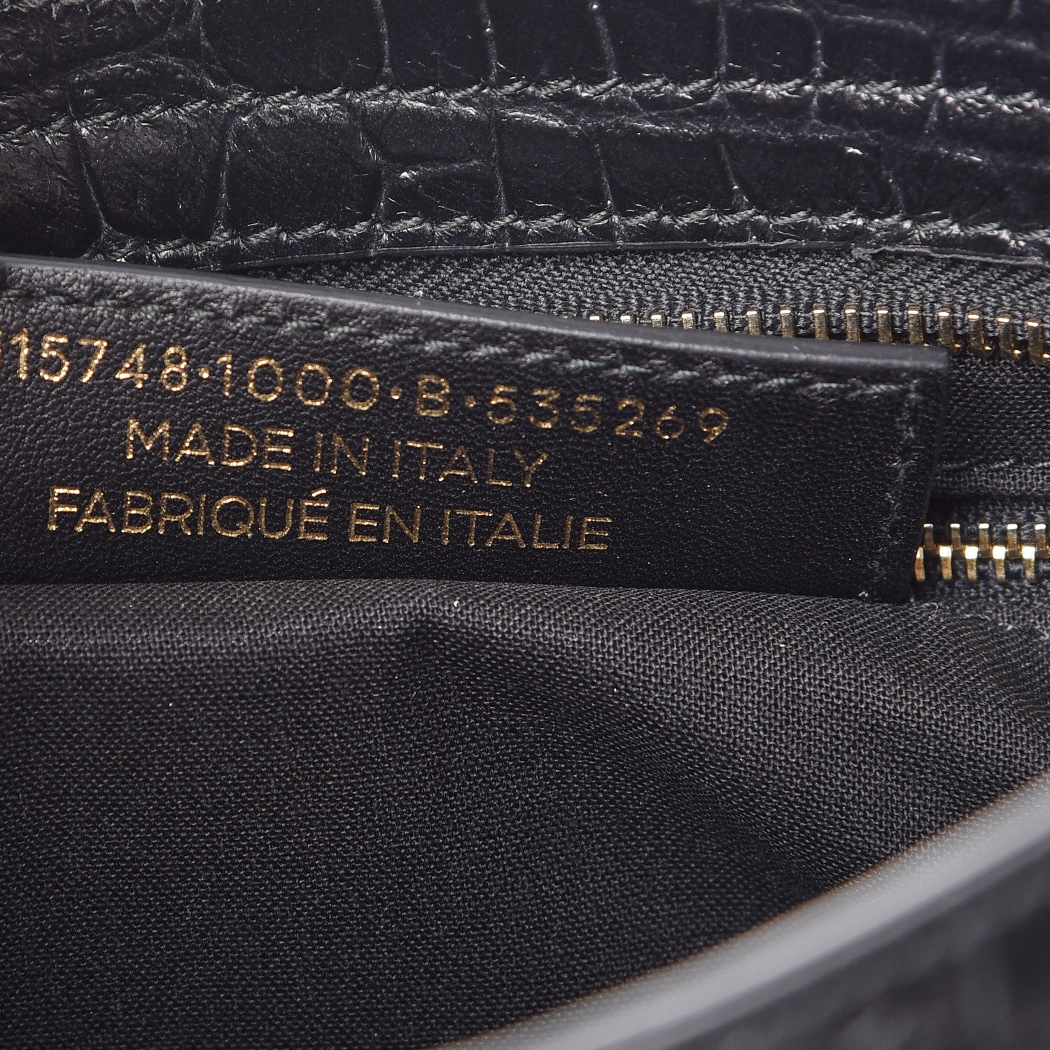 Balenciaga Calfskin Crocodile Embossed Classic Hardware City Black 7 of 8