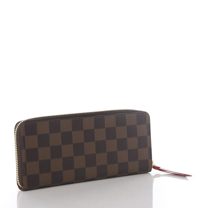 Louis Vuitton Damier Ebene Clemence Wallet Cherry 2 of 8