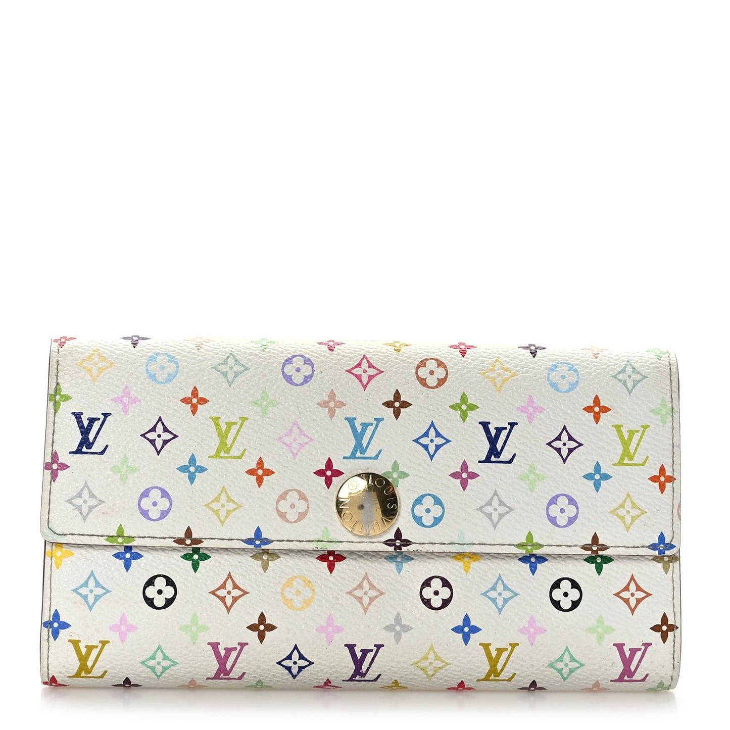 Monogram Multicolor Sarah Wallet White Figue