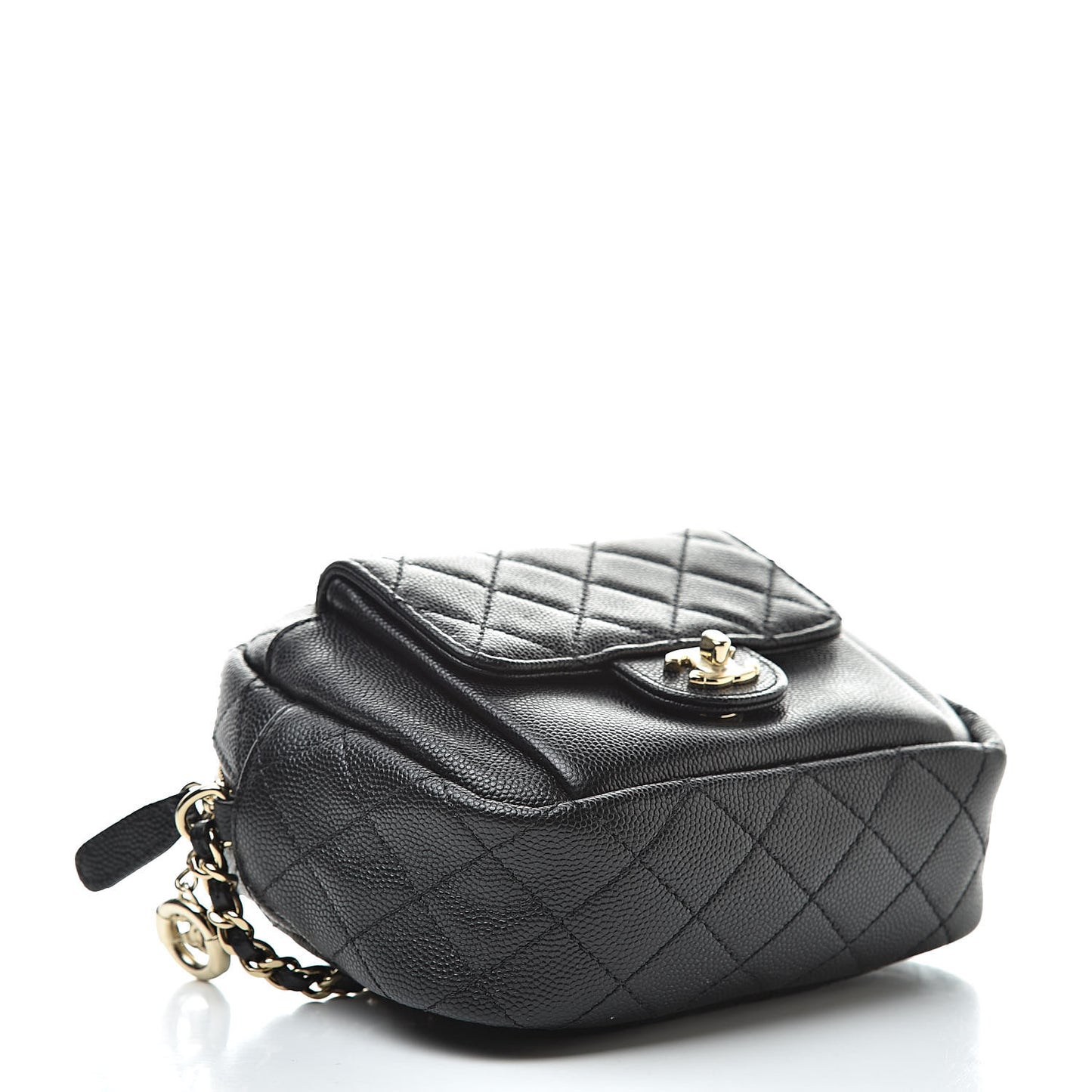 Caviar Quilted CC Day Camera Case Black