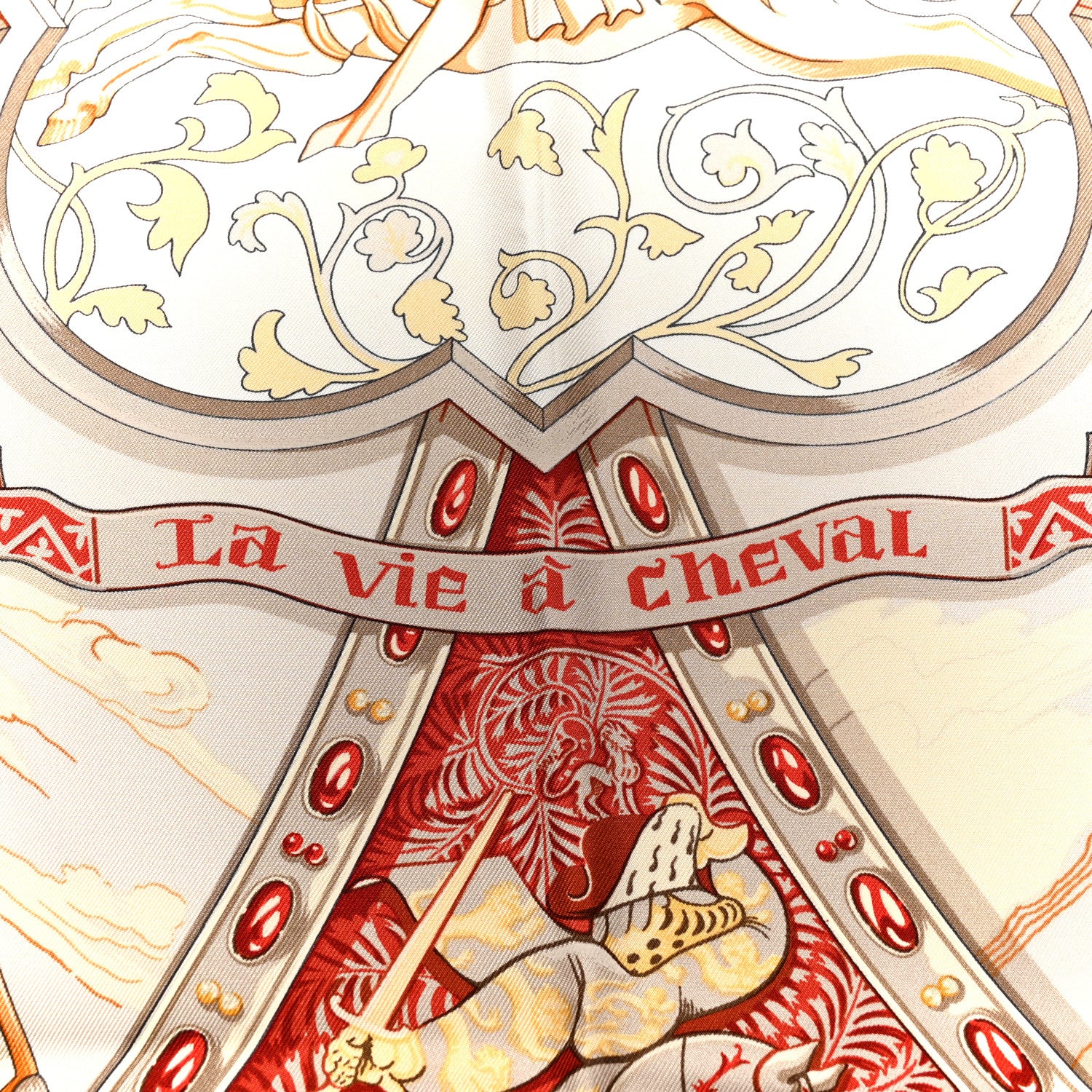 Hermes Silk La Vie A Cheval Scarf 90 5 of 7