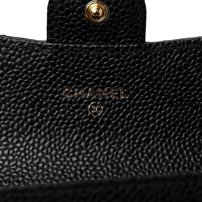 Chanel Caviar Quilted Flap Card Holder Black 6 of 9
