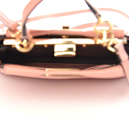 Fendi Shiny Nappa Micro Peekaboo Iconic Satchel Pink 6 of 8