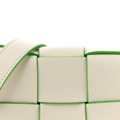 Bottega Veneta Buffalo Maxi Intrecciato Bicolor Extra Mini Cassette Crossbody Bag White Parakeet 7 of 10