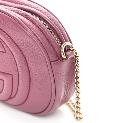 Gucci Cellarius Calfskin Mini Soho Chain Bag Peonia Flower 12 of 13