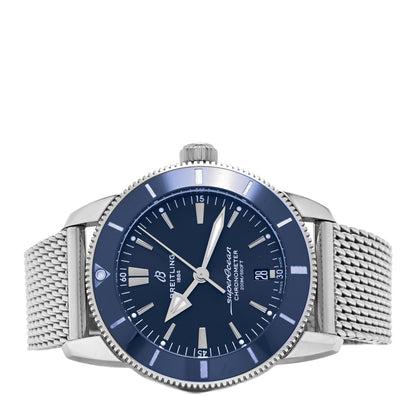 Breitling Stainless Steel 44mm Superocean Heritage II B20 Automatic Watch Blue AB2030 2 of 4