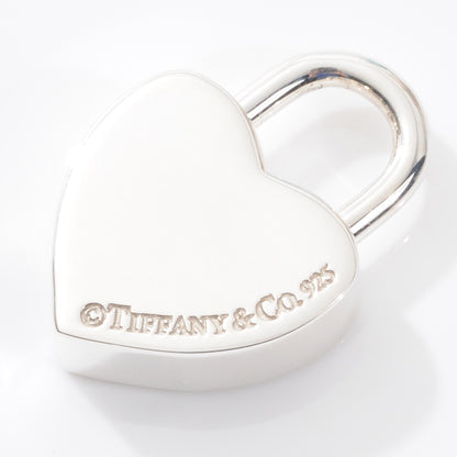 Tiffany Sterling Silver Notes Heart Lock Charm 4 of 5