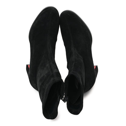 Christian Louboutin Suede Stretchadoxa Ankle Bootie 35 Black 2 of 8