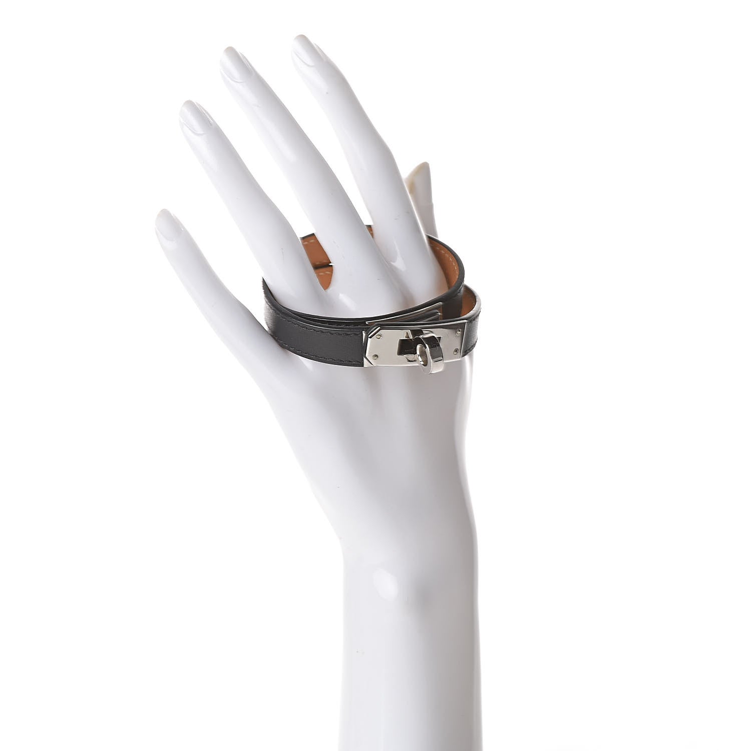 Hermes Chamonix Kelly Double Tour Bracelet M Black 2 of 7