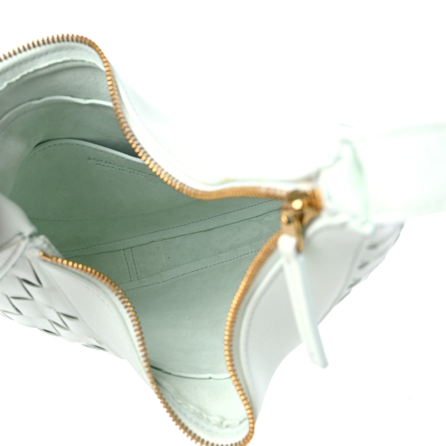 Nappa Intrecciato Small Drop Shoulder Bag Glacier