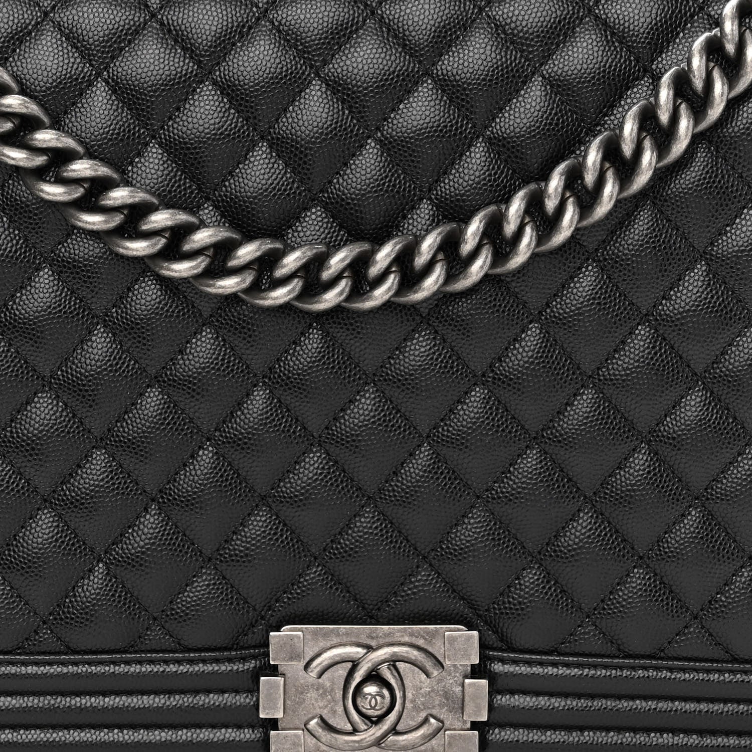Chanel Caviar Quilted Large Boy Flap Black 7 of 10