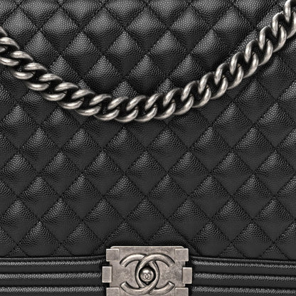Chanel Caviar Quilted Large Boy Flap Black 7 of 10